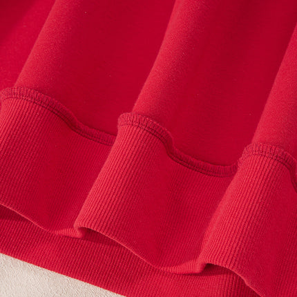 Bright Pink Oversize Drop Shoulder Reversible Mock Neck Sweatshirt