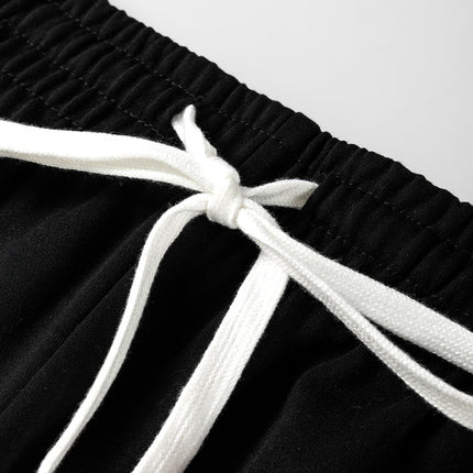 Brown Stripe Striped Drop Shoulder Pullover and Jogger Pants Set