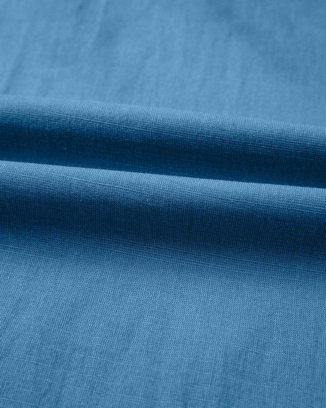 Prussian Blue Smocked Waist Casual Jogger Style Pants