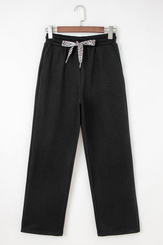 Black Elastic Waist Pants