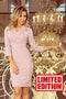 Elegant Lilac Dress with Neckline – Kelly