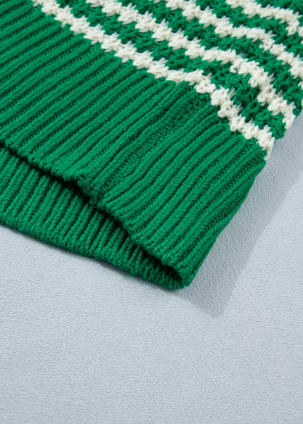 Red 3/4 Draped Sleeve Slouchy Sweater