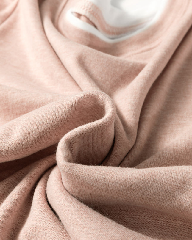 Smoke Gray False Two Piece Color Block Patchwork Long Sleeve Top