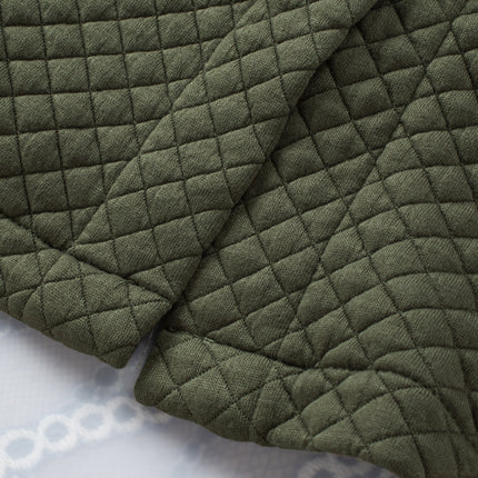 Black Retro Quilted Flap Pocket Button Shacket
