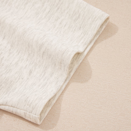 Light Grey Polo Tee Casual Pant Set