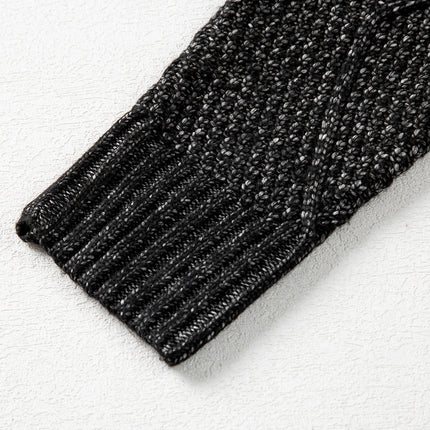 Cable Knit Drop Shoulder Sweater Dress
