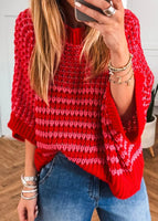 Red Stripe / S / 100%Acrylic