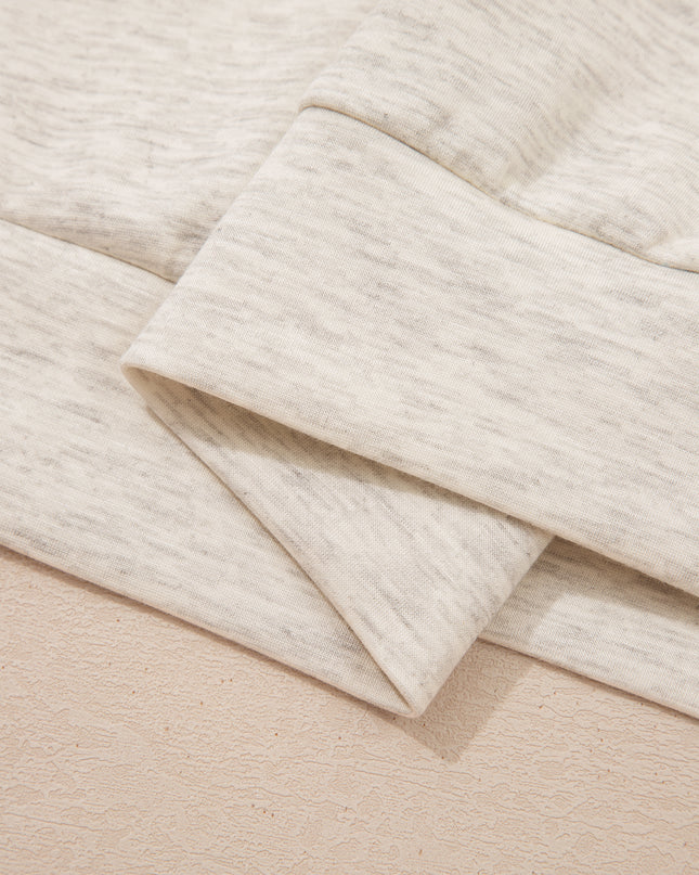 Light Grey Polo Tee Casual Pant Set