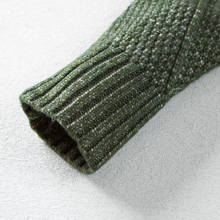 Cable Knit Drop Shoulder Sweater Dress