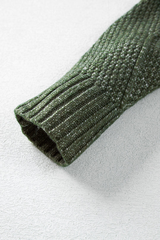 Cable Knit Drop Shoulder Sweater Dress