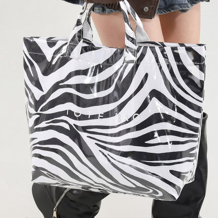 Red Leopard Tote Bag