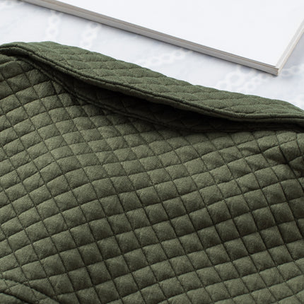 Black Retro Quilted Flap Pocket Button Shacket