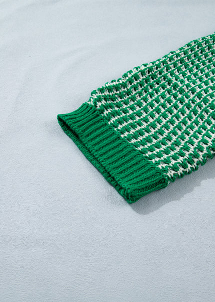 Red 3/4 Draped Sleeve Slouchy Sweater