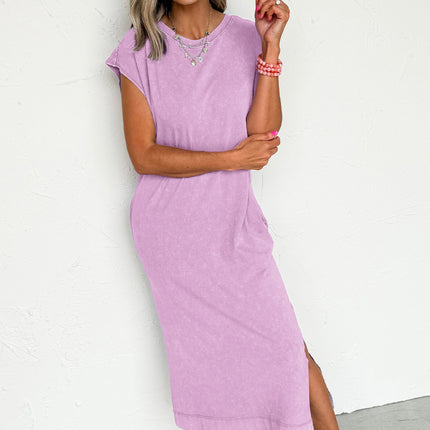 Carrot Pocketed T-shirt Long Dress