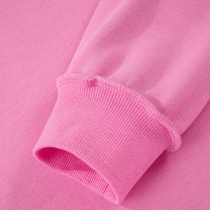 Bright Pink Oversize Drop Shoulder Reversible Mock Neck Sweatshirt
