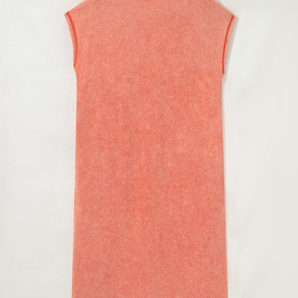 Carrot Pocketed T-shirt Long Dress