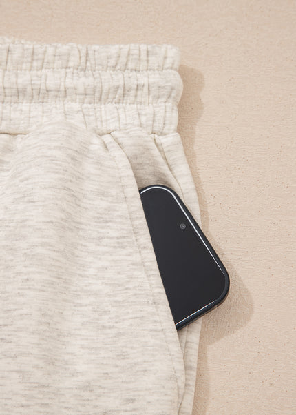 Light Grey Polo Tee Casual Pant Set