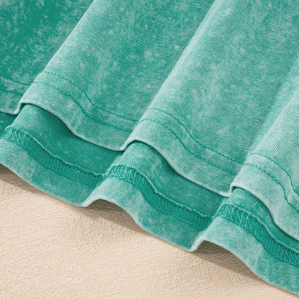 Sea Green Tank Mini Dress with Pockets