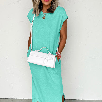 Carrot Pocketed T-shirt Long Dress