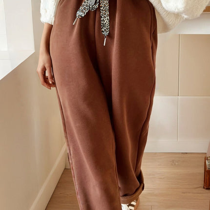 Black Elastic Waist Pants