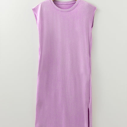 Carrot Pocketed T-shirt Long Dress