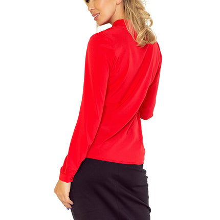 Blouse with bond - red 140-3