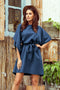 287-7 SOFIA Butterfly dress - blue